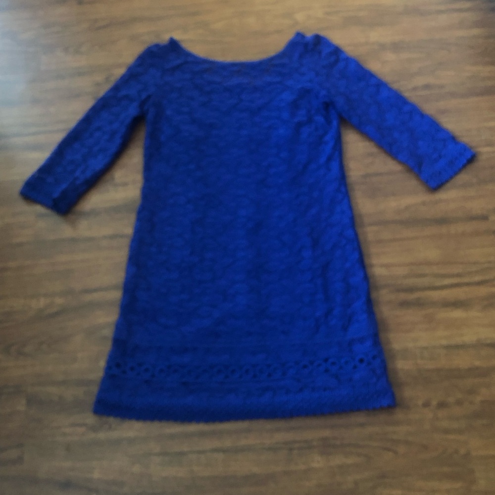Laundry by Shelli Segal Vibrant Blue Lace Dress